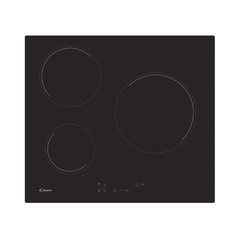 Plaque vitrocéramique encastrable Candy CH63CC/4U2 60 cm 3 zones 5500W Noir - Neuf