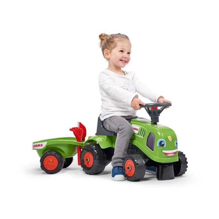 Porteur tracteur Claas avec remorque et accessoires FALK Dès 100% fabriqué en France 40% plastique recyclé - vue 3