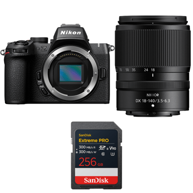 Appareil photo hybride Nikon Z50 II + 18-140mm f/3.5-6.3 VR + 1 SanDisk 256GB Extreme PRO UHS-II + Ebook ''20 astuces pour des images qui claquent''