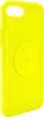 Coque Silicone Icon aimantée Jaune Fluo pour iPhone 6/7/8/SE20 Puro