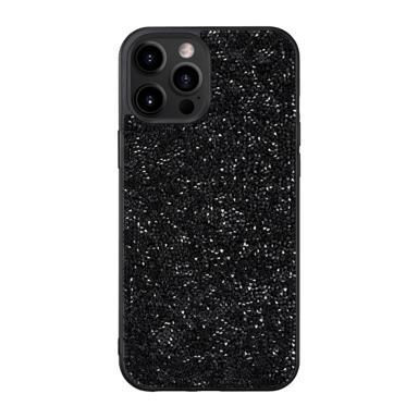 Custodia con strass scintillanti per Apple iPhone 12 Pro Max, nero notte