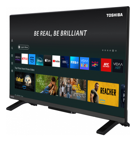 TOSHIBA 32QV2F63DG TV QLED 32'' 80 cm FHD 1920x1080 DTS Virtual:X Smart TV 2xHDMI - vue 3