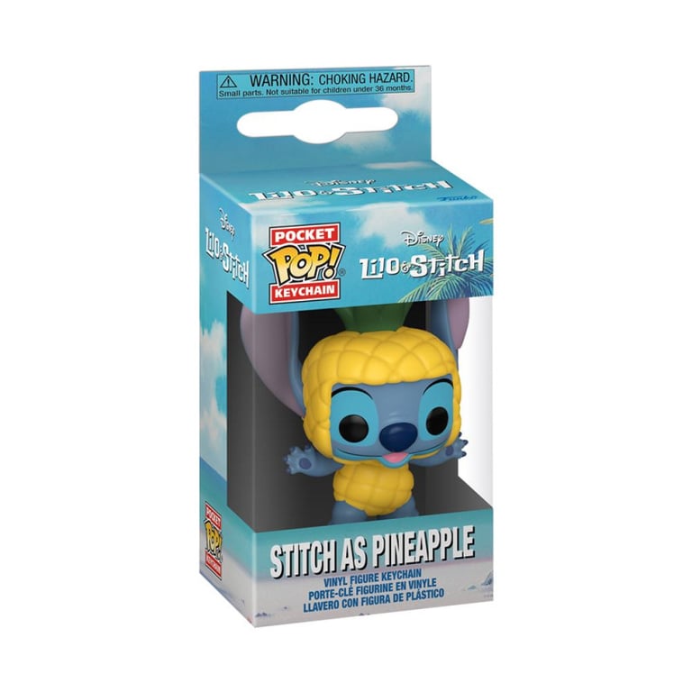 Funko Pop! Keychain: Disney Stitch As Pineapple As Enamel Pineapple Lilo and Stitch Mini Figurine en Vinyle à Collectionner Porte clés Fantaisie Cadeau de Noël Idée de Cadeau Movies Fans