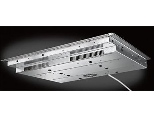 Plaque à induction BRANDT BPI6315B - 3 zones (dont 1x Ø28 cm, 3,6 kW) - 9 niveaux - 3 minuteries - 10 sécurités - commandes sensitives - profil avant argenté - Neuf