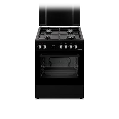 Schneider SCCG64C-BM - Cuisinière gaz Black mat