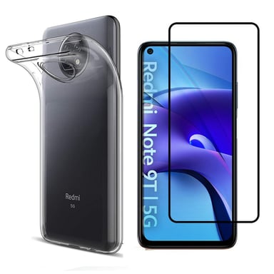 Xiaomi Redmi Note 9T 5G tpu et protection écran full noir