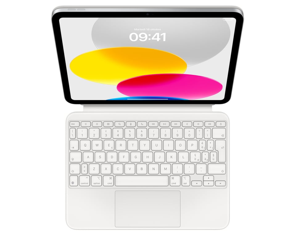 Apple Magic Keyboard Folio Clavier et étui avec trackpad Apple Smart connector QWERTY Italien pour iPad Wi Fi 10ème génération