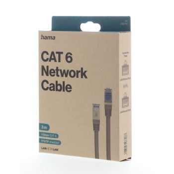 Hama 00300013 câble de réseau Gris 3 m Cat6 F/UTP (FTP)