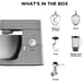 Robot da cucina Chef XL Kenwood 6,7L con frullatore e tritacarne in metallo - Colore argento
