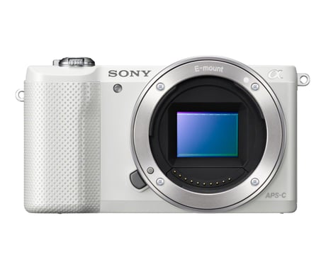 Sony Alpha ILCE-5000 MILC 20,1 MP CMOS 5456 x 3632 pixels Blanc