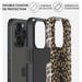 Burga Funda para iPhone 15 Pro Max MagSafe Tough Shockproof Modelo Jugador Léopard