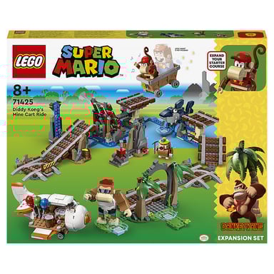 Juego de expansión LEGO Super Mario: Carrera de carros mineros Diddy Kong (71425)