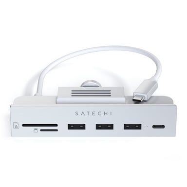 Satechi ST-UCICHS base para portátil y replicador de puertos USB 3.2 Gen 1 (3.1 Gen 1) Type-C Plata