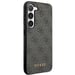 Étui Guess 4G Metal Gold Logo pour Samsung Galaxy S23, gris