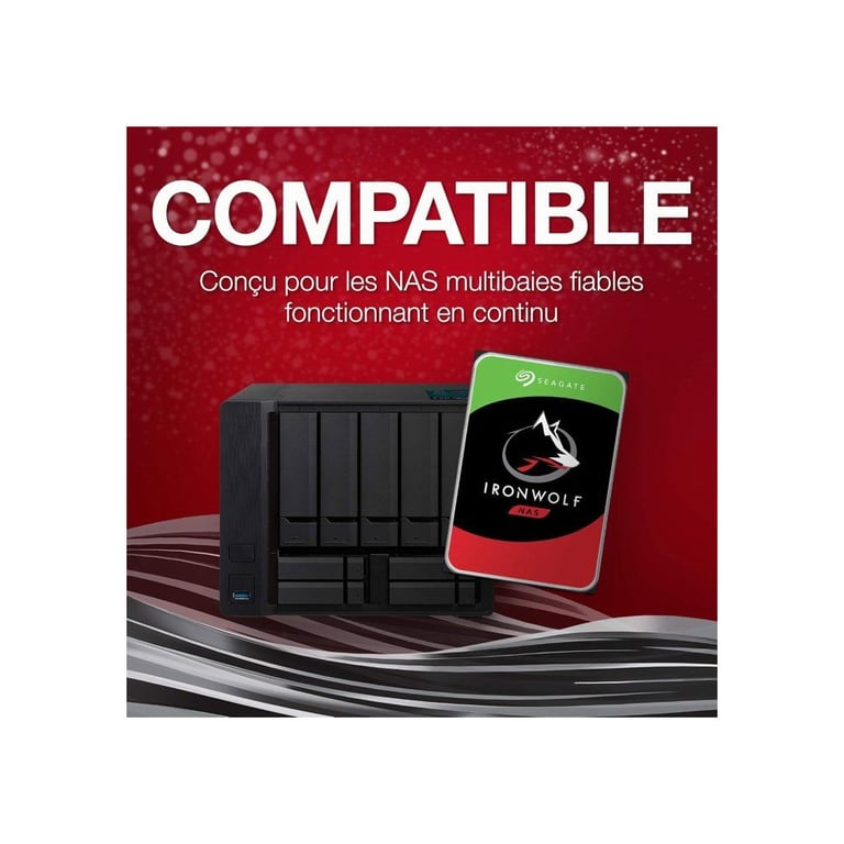 Seagate IronWolf Pro ST4000VNA06 disque dur 4 To 5400 trmin 3.5 Série ATA III Neuf - vue 3