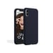 JAYM - Coque Silicone Premium Bleue pour Apple iPhone X / XS -100% Silicone et Microfibre - Renforcée et Ultra Doux
