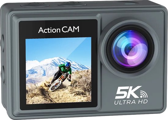 Lipa AT M40R 5K Action Camera IPS Wi Fi Caméra d'action étanche Capteur Sony IMX 21 accessoires Résolution 5K Neuf - vue 5