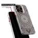 Funda de silicona - Compatible con Apple iPhone 17 - diseño mandala blanc