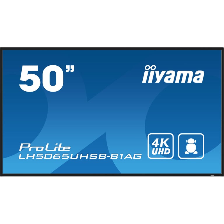 iiyama ProLite LH5065UHSB B1AG Classe de diagonale 50 49.5 visualisable écran LCD rétro éclairé par LED signalisation numérique Android 4K UHD 3840 x 2160 - vue 4