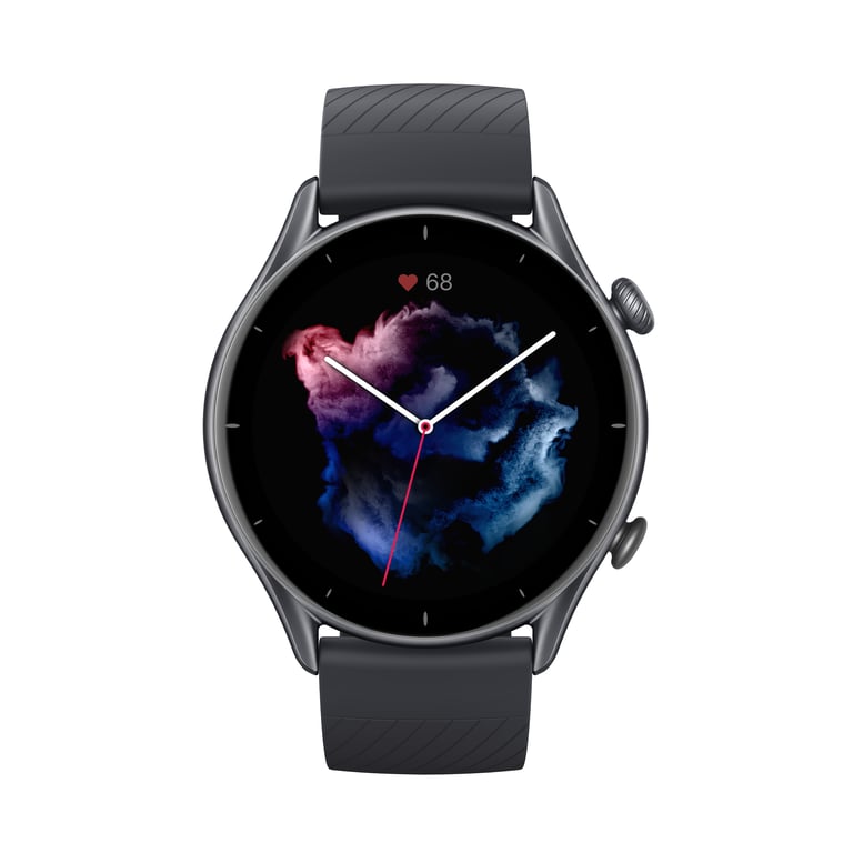 Amazfit GTR 3 Pro 3,68 cm (1.45 ) AMOLED 46 mm Numérique 480 x 480 pixels Écran tactile Noir Wifi GPS (satellite) - Neuf