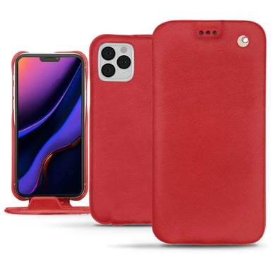 Housse cuir Apple iPhone 11 Pro -  - Rouge - Cuir lisse premium