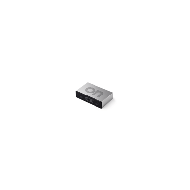 Réveil LEXON Flip Premium Alu Affichage LCD réversible USB?C Aluminium brossé