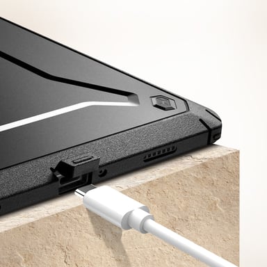 Coque Intégrale pour Samsung Galaxy Tab A9 Plus Antichoc avec Béquille Noir