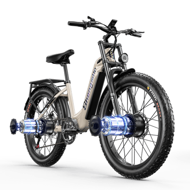 Vélo électrique S700 double moteur 2*1000 W, vitesse maximale 48 km/h, batterie SAMSUNG 48 V 17,5 Ah, pneus larges 26 x 3 pouces, vélo de montagne électrique pour hommes