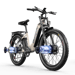 Vélo électrique S700 double moteur 2*1000 W, vitesse maximale 48 km/h, batterie SAMSUNG 48 V 17,5 Ah, pneus larges 26 x 3 pouces, vélo de montagne électrique pour hommes