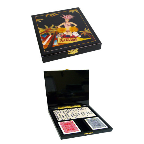 Coffret PRESTIGE Dominos & Cartes à jouer - Neuf