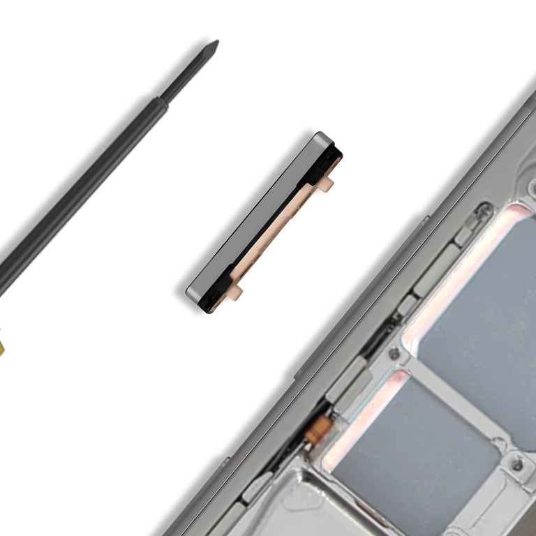 Bouton Volume Original pour Galaxy S24 / S24 Plus Service Pack Argent - Neuf