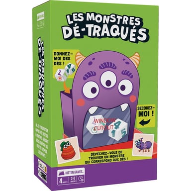 Juego de observación Asmodee Los Monstruos Dé-Traqués Rápido 2-6 jugadores Multicolor