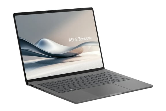 PC Portable : Zenbook A14 Snapdragon X Plus X1P-42-100 (14”) 3.2 GHz, 1 To, 32 Go, Qualcomm Adreno, Gris - AZERTY