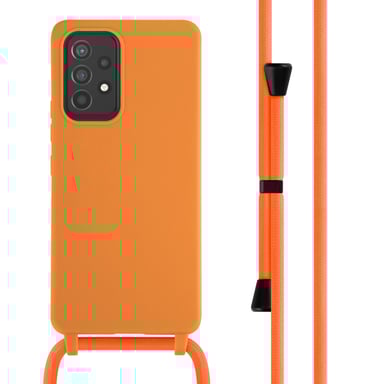 imoshion ?Coque en silicone avec cordon pour Samsung Galaxy A53 - Orange