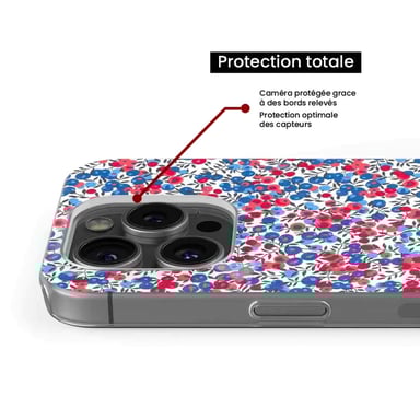 Coque en silicone - Compatible pour Google Pixel 8a - design liberty wiltshire bleu