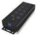 ICY BOX IB-HUB1703-QC3 USB 3.2 Gen 1 (3.1 Gen 1) Type-B 5000 Mbit/s Negro