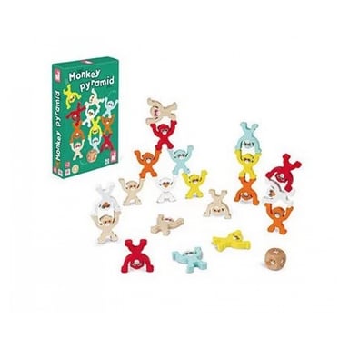 Gioco di abilità Janod Monkey Pyramid - Divertimento per i bambini
