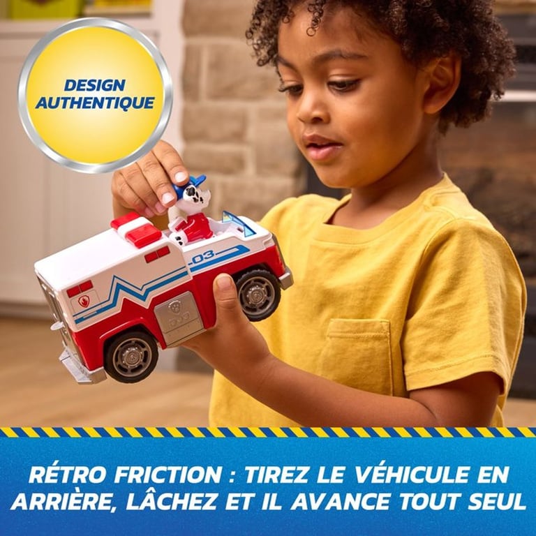 Véhicule + Figurine Paw Patrol Search & Rescue Marcus Pat'patrouille - vue 7