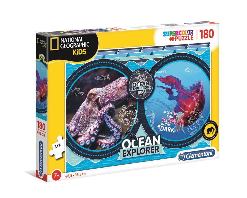 Puzzle 180 pièces : National Geographic Kids : Océan Clementoni Puzzles - vue 4