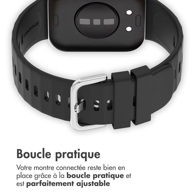 imoshion Bracelet silicone pour Huawei Watch Fit 3 - Noir - Neuf