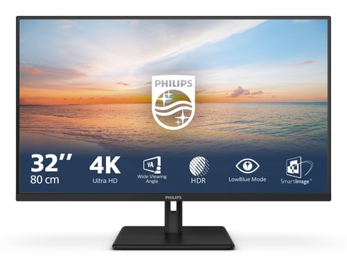 Philips Serie 1000 32E1N1800LA/00 Display LED 80 cm (31,5'') 3840 x 2160 pixel 4K Ultra HD LCD Nero