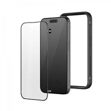 RHINOSHIELD RhinoBuff Kit FPS di precisione compatibile con [iPhone 15 Pro Max]Custodia Bumper per controller di gioco con protezione opaca dello schermo, pulsanti con tecnologia Brevêté per PUBG, ventilazione ottimale-Nero