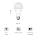 Lampadina connessa Antalya Color - LED Wi-Fi + Bluetooth E27 Bianco + Colori RGB
