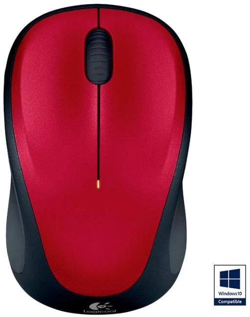 LOGITECH - Souris sans fil optique - M235 Rouge