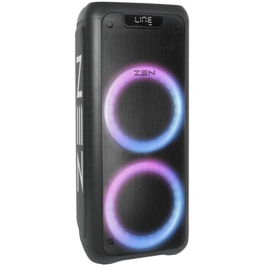 Phoenix Enceinte Bluetooth avec Éclairage LED et Microphone Sans Fil 25W RMS Noir