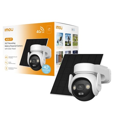 Telecamera di Sicurezza Wi-Fi / 4G Motorizzata 5MP AOV PT con Pannello Solare