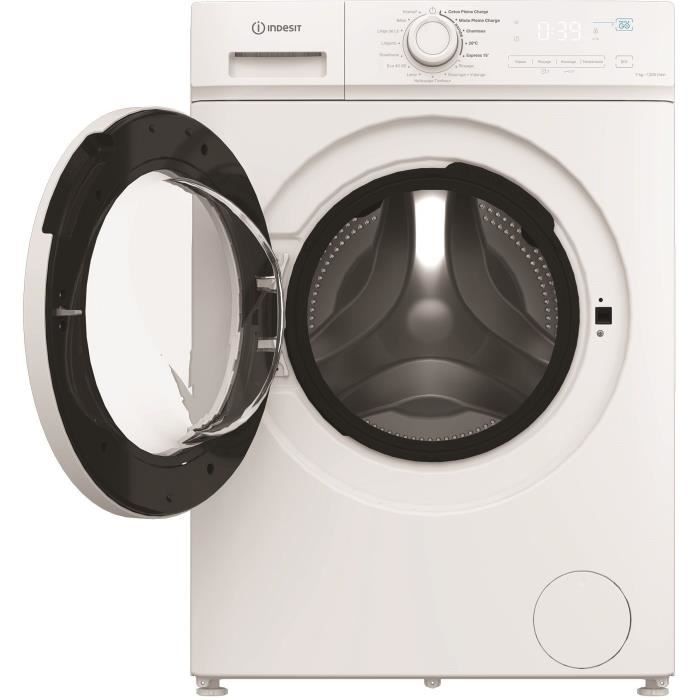 Lave linge hublot INDESIT IMA762MYTIMEFR 7 kg Induction 1200 trsmin Push&Go Classe A - vue 7
