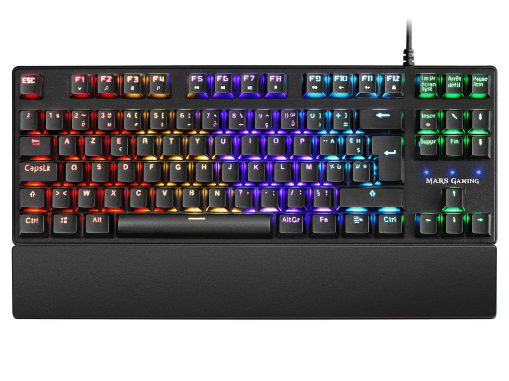 Mars Gaming MKXTKLBFR clavier Jouer USB Français Noir - Neuf