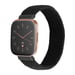 Cinturino per orologio Nylon Black S Fitbit Versa/Versa 2