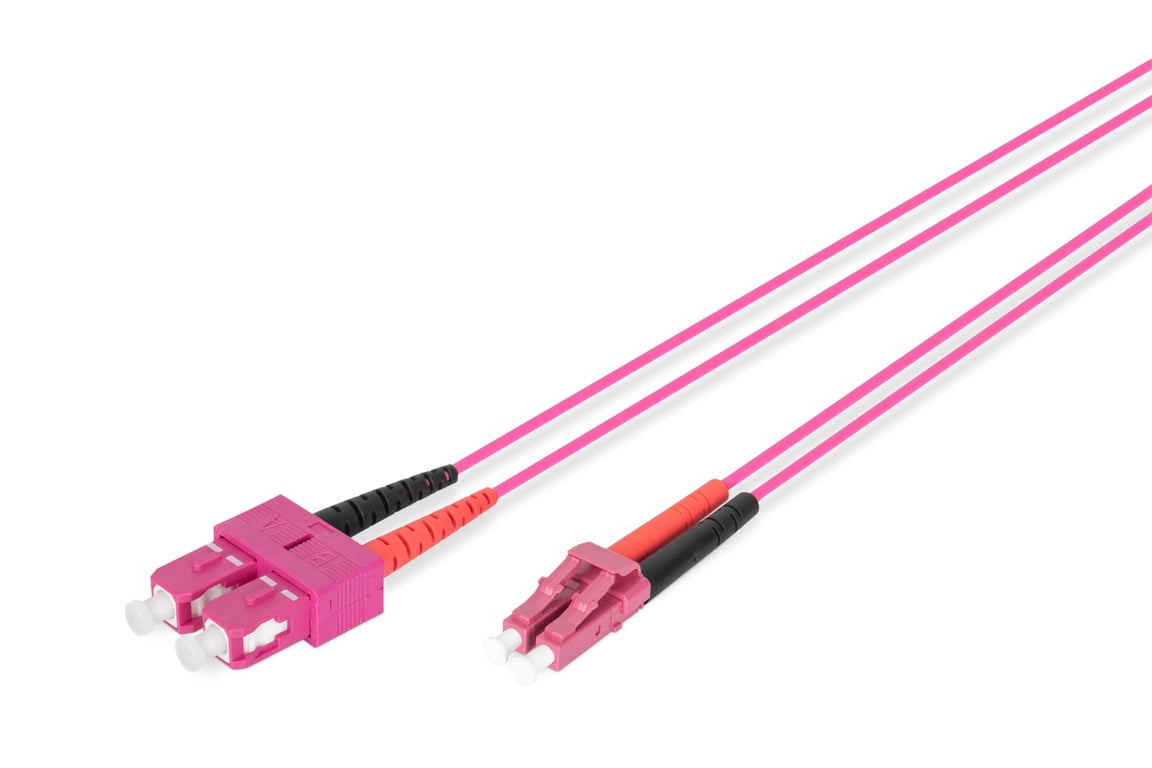 Digitus Câble de brassage multimode à fibre optique, OM4, LC / SC Violet - vue 2